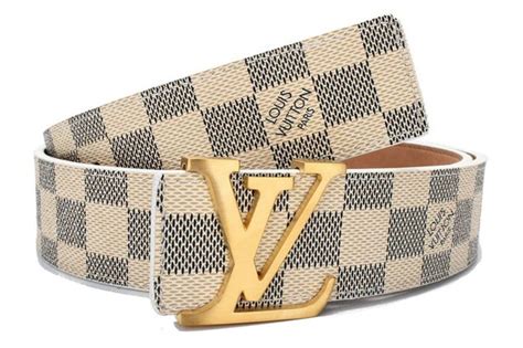 louis vuitton white belt replica